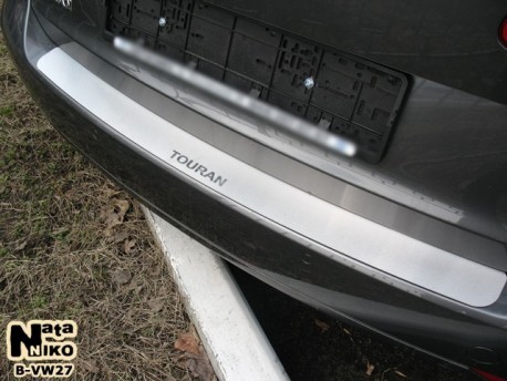 Photo Накладка на бампер Volkswagen Touran 2010- Premium