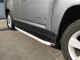 Боковые пороги Blackline на Jeep Compass 2011- из алюминия OmsaLine - фото 1
