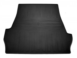 Черный коврик в багажник Toyota Land Cruiser 200 07-15, 15-, резиновый Stingray