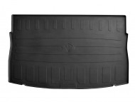 Чорний килимок в багажник хетчбек Volkswagen Golf 2012- гумовий Stingray