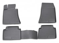 Полиуретановые коврики в салон Hyundai Genesis 2008-2014 Element черные 4 шт