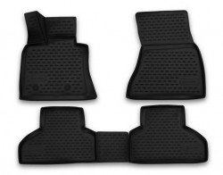 Полиуретановые коврики в салон BMW X5 2013-2018 Element черные 4 шт