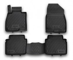 Полиуретановые коврики в салон Mazda 6 седан 2013- Element черные 4 шт