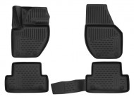 Полиуретановые коврики в салон Volvo V40 рестайлинг 2016- Element черные 4 шт