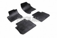 Резиновые коврики Citroen C3 Picasso 2009- черные 4 шт. Rigum