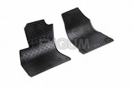 Резиновые коврики Fiat Doblo 2010-2015 черные 2 шт. Rigum
