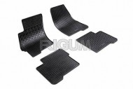 Резиновые коврики Fiat Linea 2007- черные 4 шт. Rigum