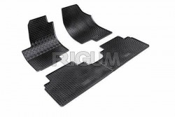 Резиновые коврики Kia Venga 2009- черные 4 шт. Rigum