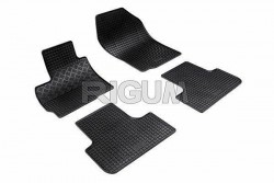 Резиновые коврики Mitsubishi ASX 2010- черные 4 шт. Rigum