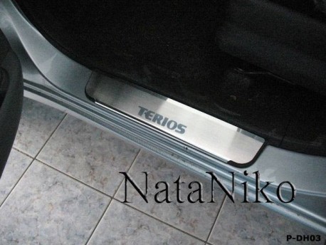 Photo Матовые накладки на пороги Daihatsu Terios 2006- Premium