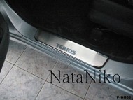 Матовые накладки на пороги Daihatsu Terios 2006- Premium