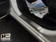Матовые накладки на пороги Fiat 500 2012- Premium - фото 1