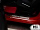 Матовые накладки на пороги Fiat 500 Abarth спорт версия 2007- Premium - фото 1