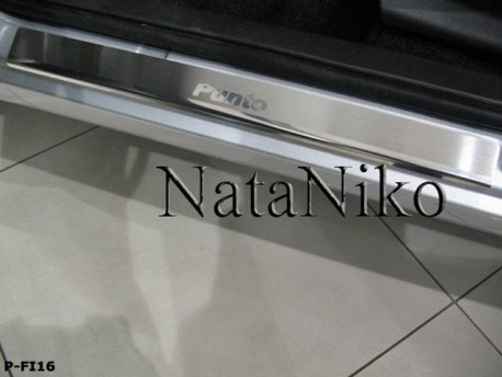 Photo Матовые накладки на пороги Fiat Punto 5 дверей 1999-2011 Premium