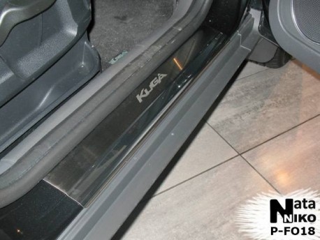 Photo Матовые накладки на пороги Ford Kuga 2008-2012 Premium