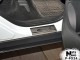 Матовые накладки на пороги Ford Kuga 2013- Premium - фото 2