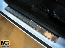 Матовые накладки на пороги Ford Mondeo 2007-2014 Premium