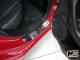 Матові накладки на пороги Honda Accord седан 2008-2012 Premium - фото 2