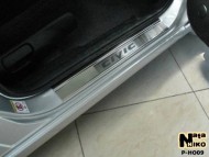 Матовые накладки на пороги Honda Civic седан 4 двери 2006-2011 Premium