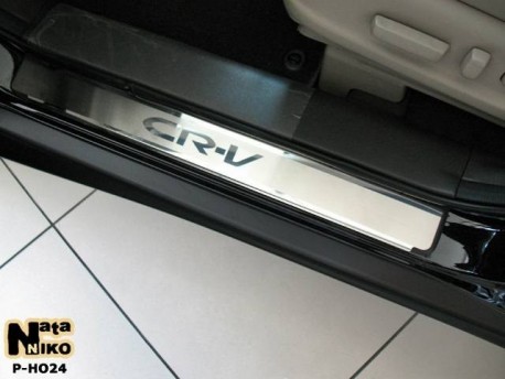 Photo Матовые накладки на пороги Honda CR-V 2012- Premium