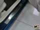 Матовые накладки на пороги Hyundai Accent 2006-2010 Premium - фото 1
