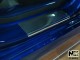 Матовые накладки на пороги Hyundai Accent 2011-2017 Premium - фото 2