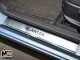 Матовые накладки на пороги Hyundai Elantra 2011- Premium - фото 1