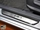 Матовые накладки на пороги Hyundai I40 2011- Premium - фото 1