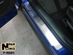 Матовые накладки на пороги Mazda CX7 2006-2012 Premium