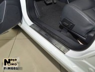 Матовые накладки на пороги MG 350 2012- Premium