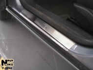 Матові накладки на пороги Opel Astra H 4, 5 дверей 2004-2014 Premium