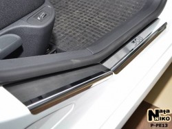 Матовые накладки на пороги Peugeot 308 5 дверей 2007-2014 Premium