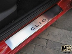 Матовые накладки на пороги Renault Clio 5 дверей 2005-2012 Premium