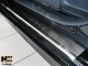 Матовые накладки на пороги Renault Fluence 10-12, 12- Premium - фото 1