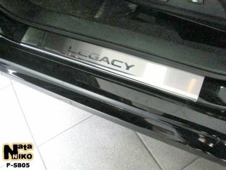 Photo Матовые накладки на пороги Subaru Legacy 2009-2014 Premium