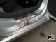 Матовые накладки на пороги Volkswagen Polo 4, 5 дверей 2009- Premium - фото 2