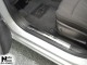 Накладки на внутренние пороги Chevrolet Aveo 2012- седан, хэтчбек Premium - фото 1