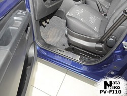 Накладки на внутренние пороги Fiat Qubo 2008- Premium
