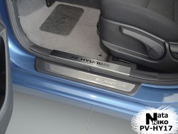 Накладки на внутрішні пороги Hyundai Elantra 2011- Premium