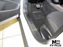 Накладки на внутренние пороги Peugeot 2008 2013- Premium