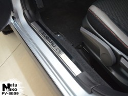 Накладки на внутренние пороги Subaru XV 2010-2017 Premium