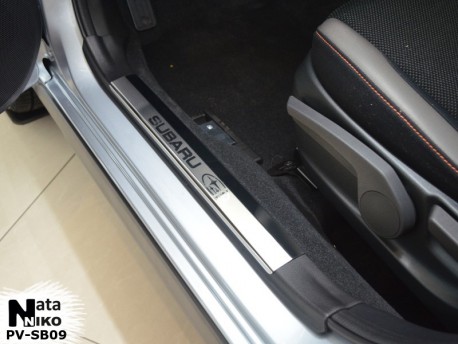 Photo Накладки на внутренние пороги Subaru XV 2010-2017 Premium
